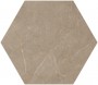 Marblehex Hexagon Pulpis Taupe Porcelain Floor and Wall Tile 200x240mm